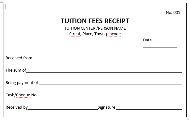 Tuition Fee Certificate For Income Tax Rebate